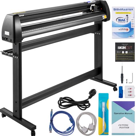 Vevor Plotter De Corte De Vinilo De 1350 Mm Cortador De Vinilo Con Pantalla Lcd Plotter De