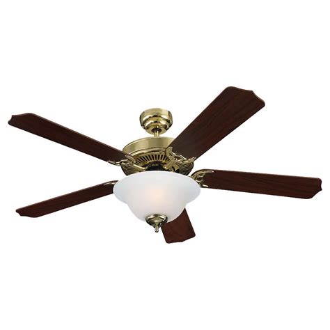 Sea Gull Lighting 52 Inch Indoor Polished Brass Fluorescent Ceiling Fan The Home Depot Canada