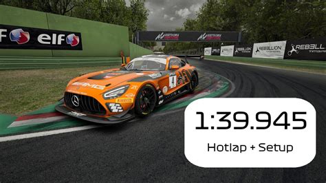 ACC Hotlap Imola Mercedes AMG GT3 EVO 1 39 9 Setup YouTube