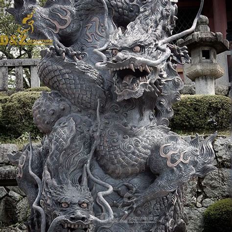 Chinese dragon garden statue