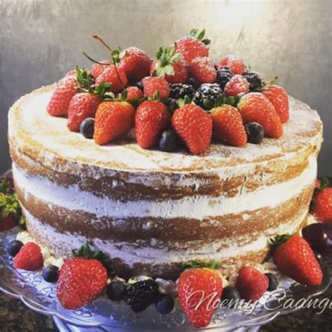 Receita Naked Cake De Frutas Vermelhas E Chocolate Branco