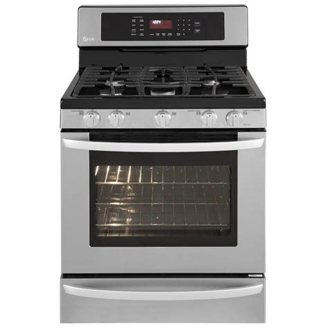 LG Electronics 5 4 Cu Ft Gas Range With Self Cleaning Convection Oven