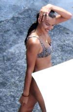 Irina Shayk In Bikini At A Beach In Positano Hawtcelebs