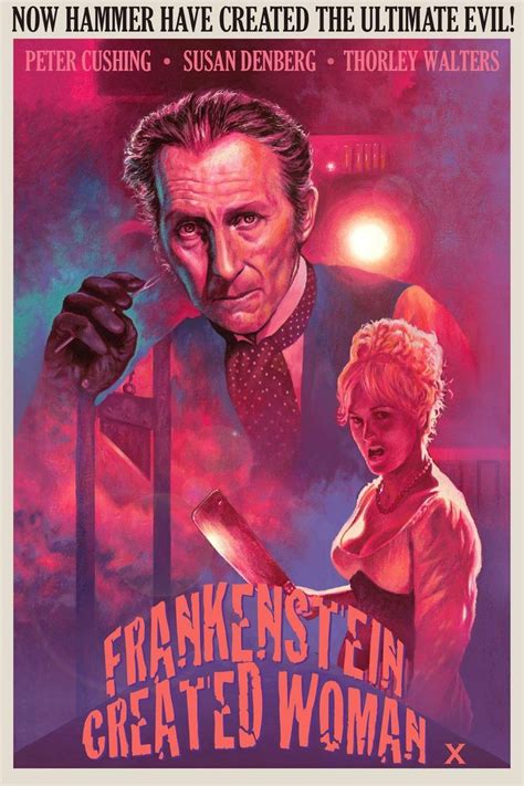 Frankenstein Created Woman Poster Edit By Harnois75 On Deviantart Hammer Horror Films