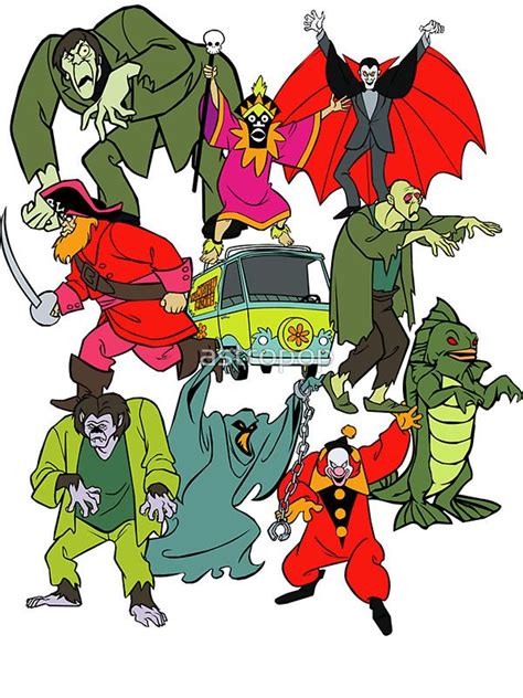 Scooby Doo Villians By Astropop Scooby Doo Tattoo Scooby Doo