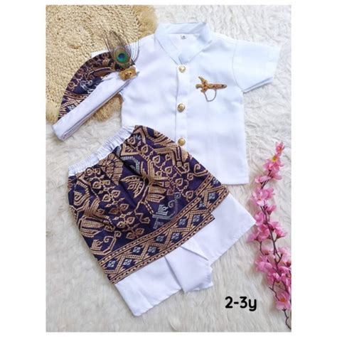 Jual Set Pakaian Adat Bali Anak Cowok Usia 2 Tahun Koleksi Kamen