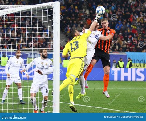 Uefa Champions League Game Shakhtar Vs Real Madrid Editorial