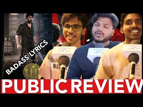 Leo Second Single Public Review Vijay Fans Disappointed Badass