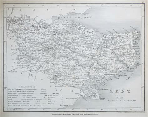 Antique Maps And Prints Of Kent