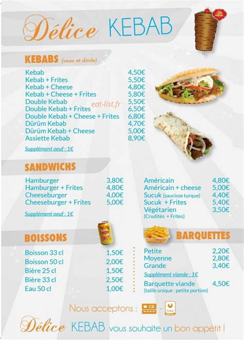 Délice Kebab à Verdun menu et photos