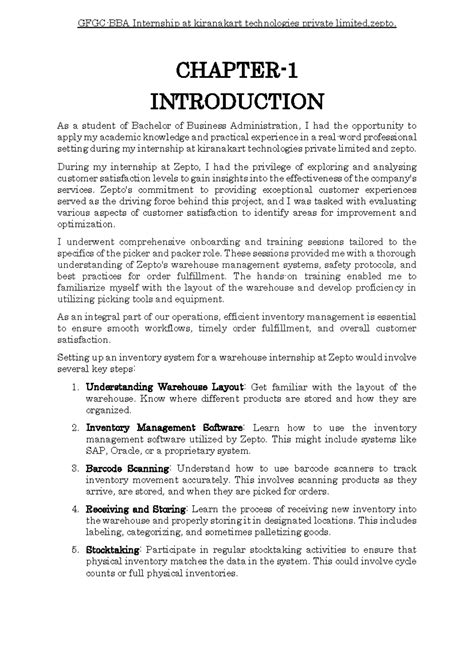 Internship till 5th chapter - CHAPTER- 1 INTRODUCTION As a student of