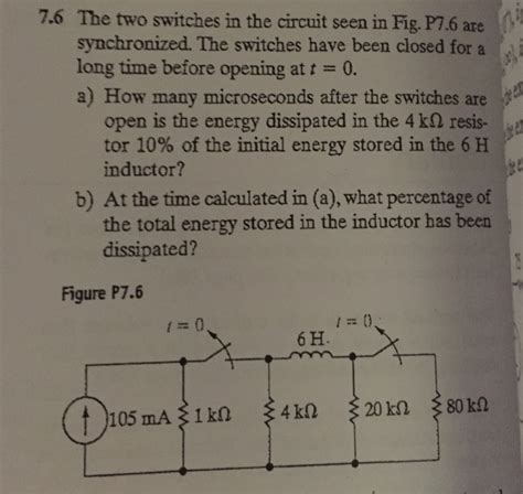 Solved The Two Switches In The Circuit Seen In Fig P Are Chegg