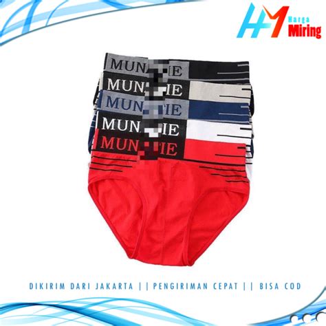 HM Celana Dalam Pria Segitiga Garis Kolor Sempak Underwear Fierce Cowok