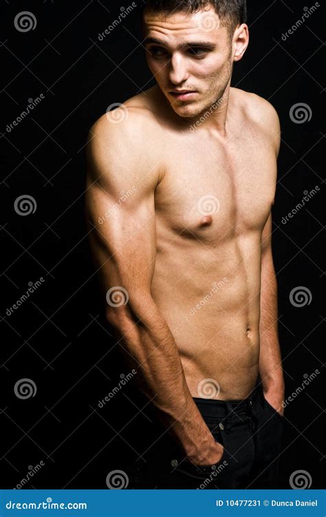 Shirtless Masculine Man Stock Photo Cartoondealer