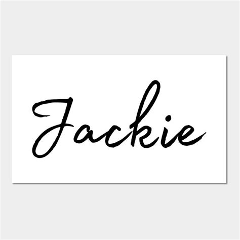 Jackie Name Calligraphy By Word Minimalism J Calligraphy Name