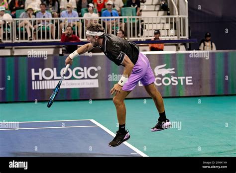 Caspar Ruud In Action Florida Usa Miami Open Tennis March