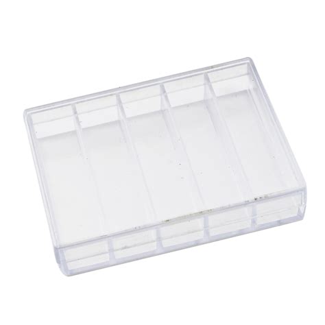 Small Thin Empty Plastic Assortment Box With Five Compartments