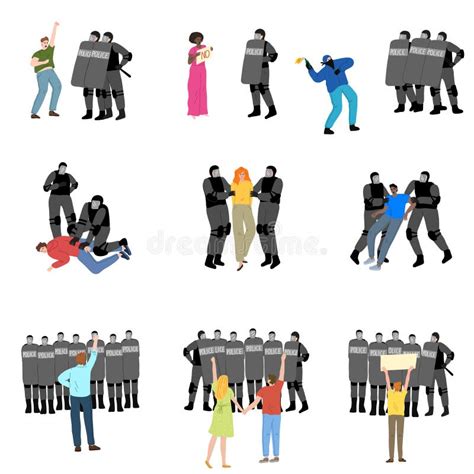 Police Resistance Stock Illustrations 721 Police Resistance Stock Illustrations Vectors