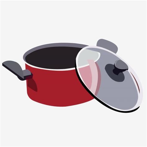 Red Rice Cooker Cartoon Illustration Kitchen Illustration Home