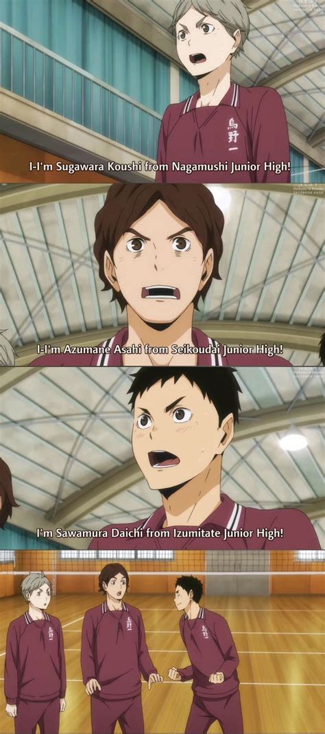 Karasuno Third Years As First Years Haikyuu Haikyuu Anime Haikyuu Manga