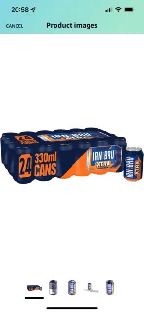 IRN BRU XTRA NO Sugar Fizzy Drink Cans 330 Ml Pack Of 24 20 00