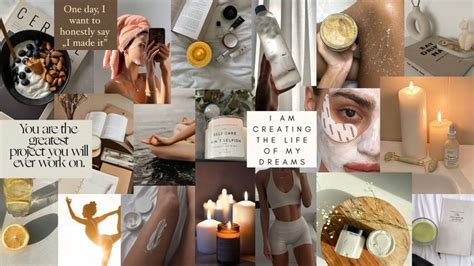 Selfcare Mood Board Vision Board Visionen