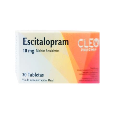 Escitalopram 10gr X 30 Tabletas Cleo Pharma Farmadon La Farmacia De