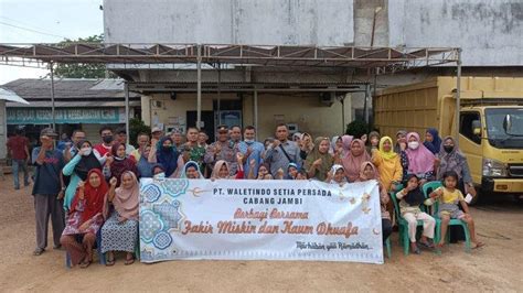 Pt Waletindo Setia Persada Cabang Jambi Salurkan Csr Di Bulan Ramadan