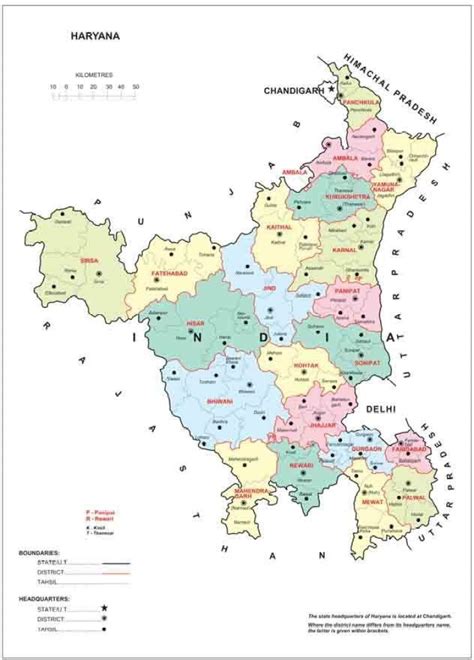 Haryana District Map Of Haryana In District Map Of Haryana, 57% OFF