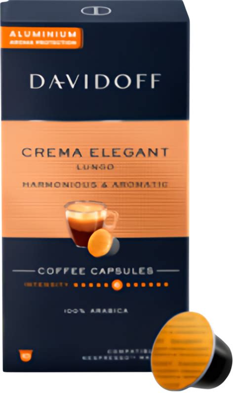 Davidoff Crema Elegant Lungo Hlin Kov Kapsle Do Nespresso Ks Od