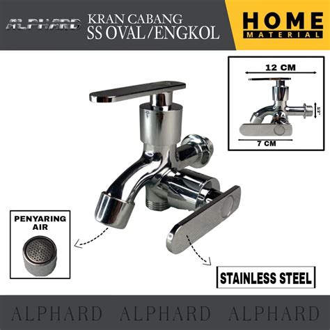 Jual Kran Cabang Full Stainless Steel Kran Cabang Model Engkol Kran