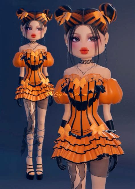 DTI Dress To Impress Outfit Inspo Theme Halloween In 2024 Pumpkin