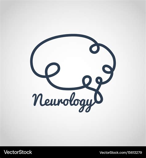 Neurology logo icon template Royalty Free Vector Image