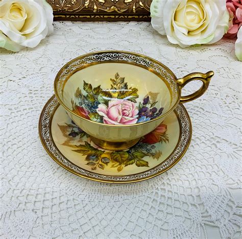 Aynsley Artist Signed Teacup And Saucer Circa Tea Sets Tea Cup