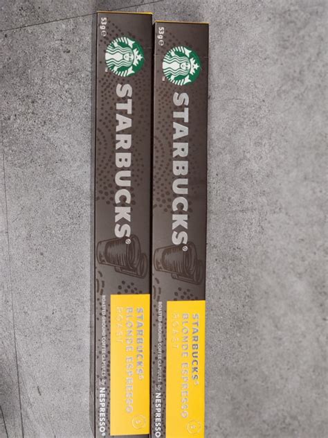 Starbucks Nespresso Blonde Espresso Capsules Food Drinks Beverages