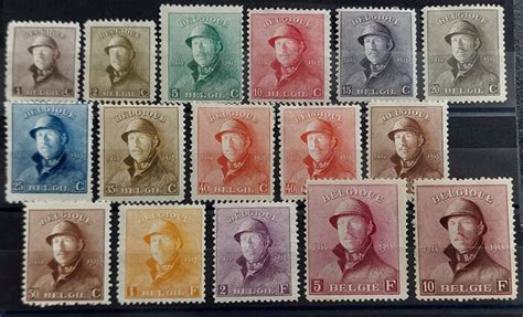 Belgium Albert I With Helmet Complete Set Obp Cob Catawiki