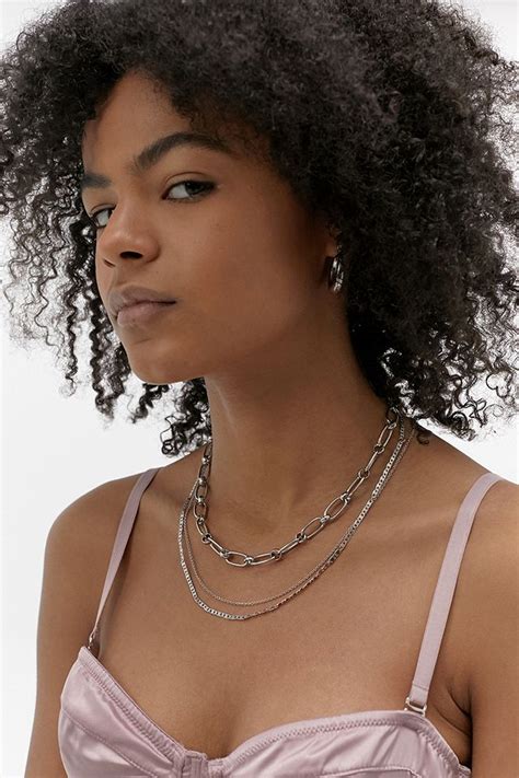 Layered Chain Necklace Urban Outfitters Uk