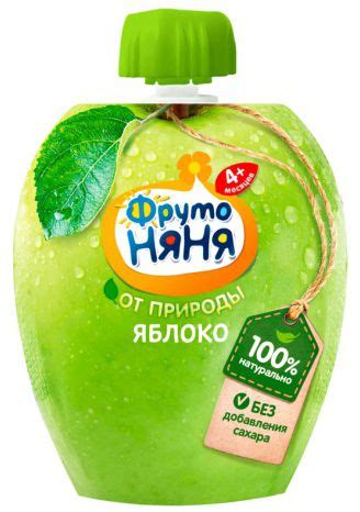 Пюре ФрутоНяня яблоко 90г