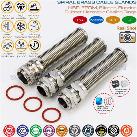 Pg Metric Ip Unarmoured Cable Glands Nickel Plated Brass Uv