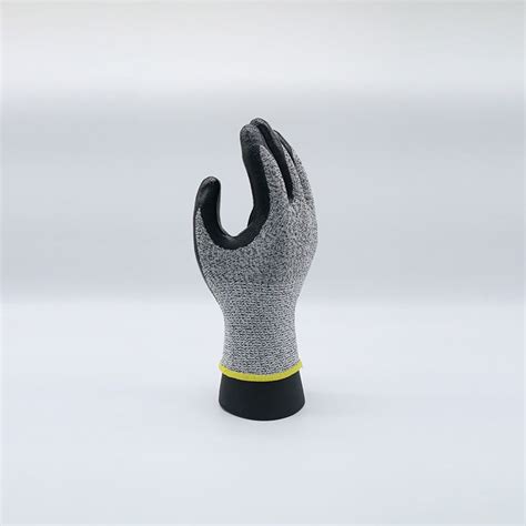 Resistant Cut Gloves Level G Hppe Knitted Liner Palm Coated Nitrile