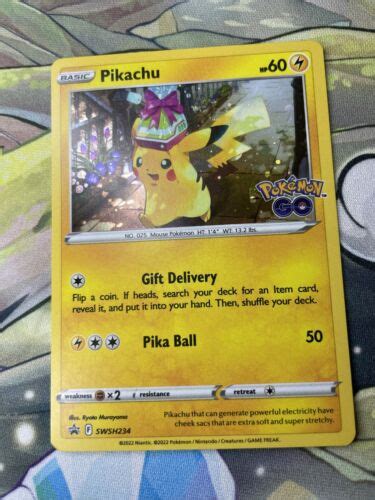 Pokémon TCG Pikachu Sword Shield Swsh234 Cosmo Holo Promo eBay