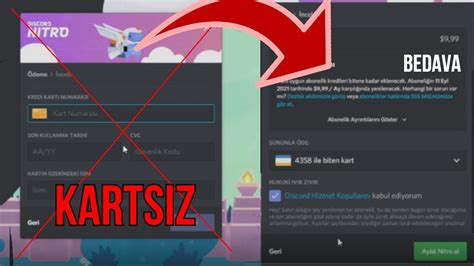 BEDAVA NİTRO NASIL ALINIR KREDİ KARTSIZ Discord YouTube