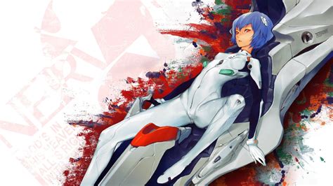 Rei Ayanami Illustration Ayanami Rei Neon Genesis Evangelion Red Eyes