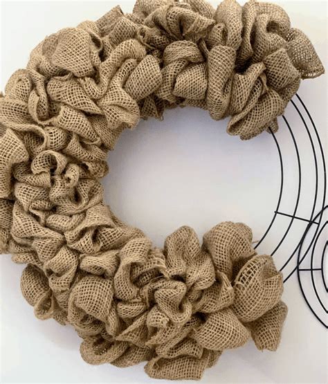 Easy Fall Burlap Wreath - A Well Purposed Woman