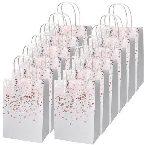 Sac Cadeau En Papier Blanc 12PCS 15 X 8 X 21 Cm Cdiscount Beaux