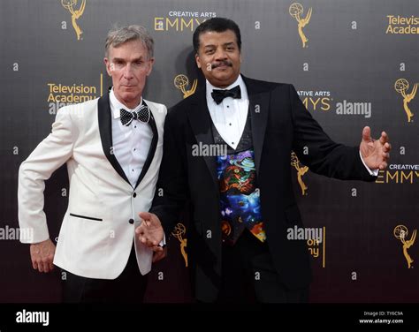 Bill Nye L And Neil Degrasse Tyson Attend The Creative Arts Emmy