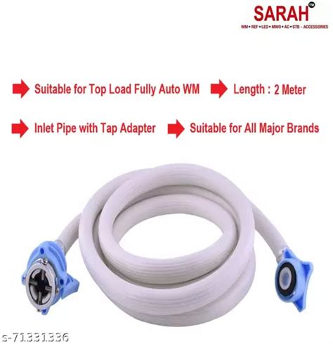 SARAH 2 Meter Inlet Hose Pipe For Top Loading Fully Automatic