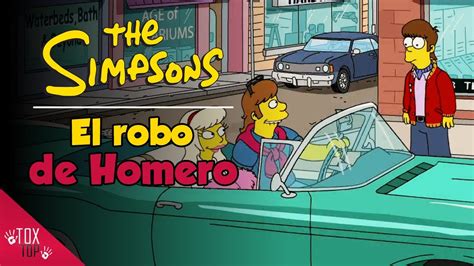 Homero roba el auto de sus sueños Los Simpson YouTube