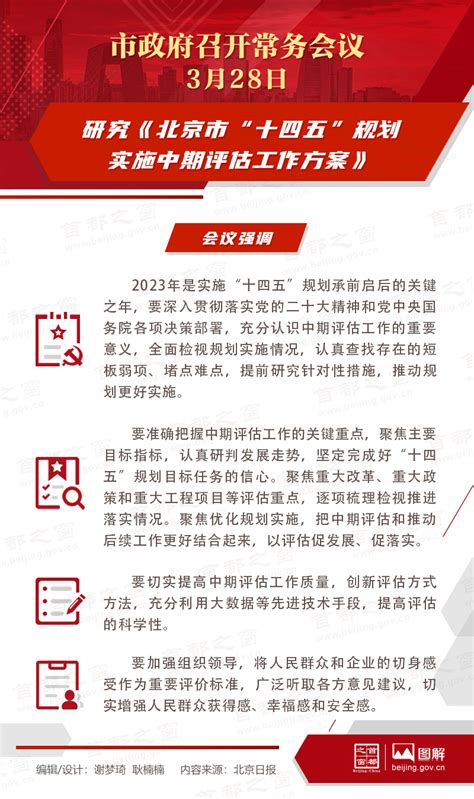 市政府常务会议图解：研究《北京市“十四五”规划实施中期评估工作方案》 光明网