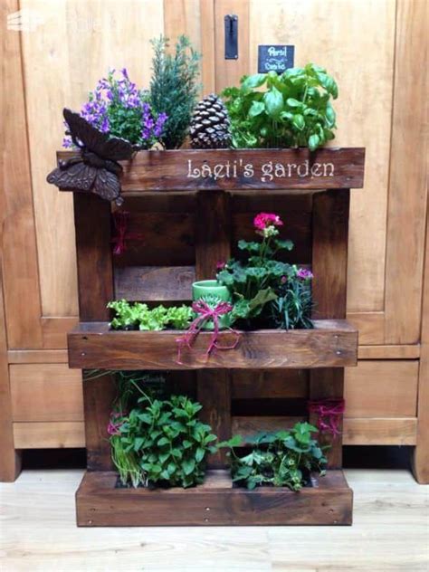 Mini Jardin En Palette Pallet Mini Vertical Garden 1001 Pallets